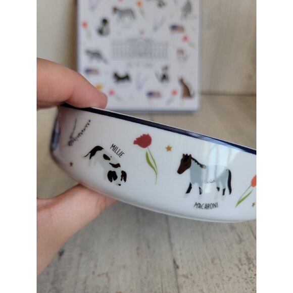 White House one pet bowl cat dog unique home decor figure - Picture 8 of 11